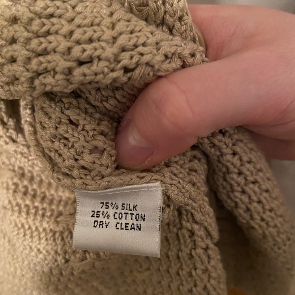 Tan Knit Cardigan - Picture 4 of 6